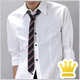 獨占榜首配套領帶5分袖襯衣